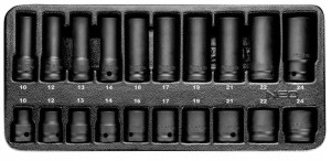 Neo Wkład Nasadki Udarowe 1/2 10-24mm 84-241 20szt