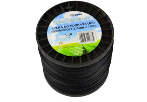 Żyłka Tnąca Kosy Spalinowej 2,7 Mm 100m Siedmiokąt