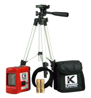 Kapro Laser Krzyżowy Poziomica Niwelator + Statyw