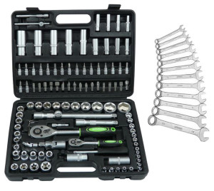 Zestaw 108el Benson Klucze Nasadowe+gratis 6-22mm