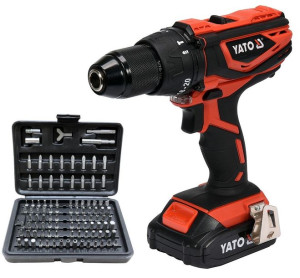 Wkrętarka Udarowa 18v 2ah Yato Yt-82786 +bity 100e