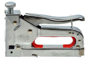Zszywacz Tapicerski 4-14mm Metalowy Srebrny Geko
