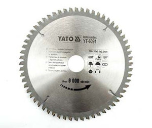 Piła Tarcza Do Aluminium 250mm 100t Yato Yt-6095