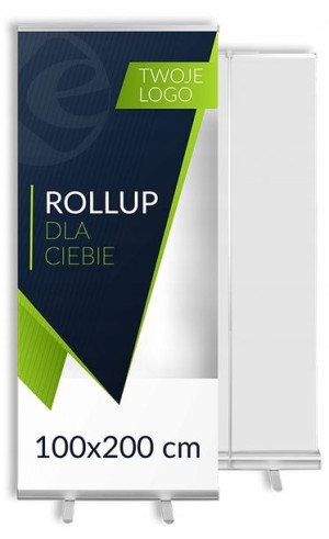 Roll-up mocny 100x200 Blockout+ wydruk 1440dpi 24h