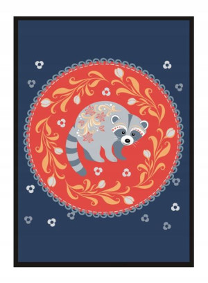 OBRAZ PLAKAT W RAMIE 33x43 cm Szop Bajka PD300