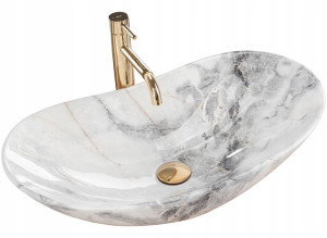 Umywalka Ceramiczna Marmurowa ROYAL GRANIT - REA