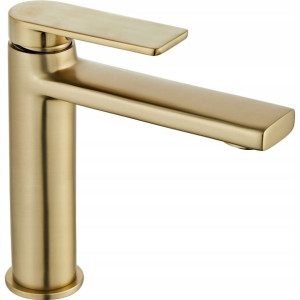 Bateria Umywalkowa Verso Gold Szczotkowana Niska