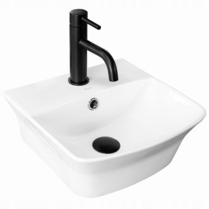 Umywalka Ceramiczna Nablatowa Biała Selma Rea