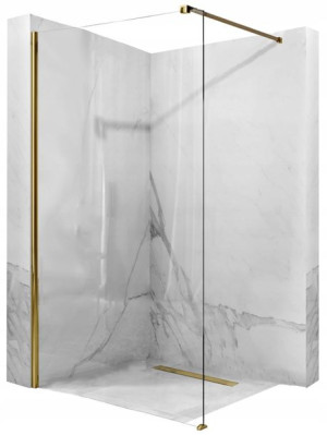 Ścianka Prysznicowa Walk In Aero Gold 100 8mm REA