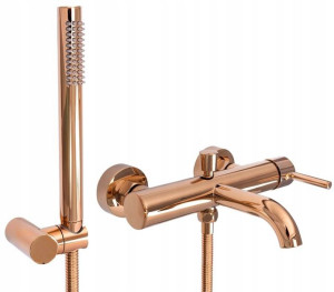 Bateria wannowa ze słuchawką LUNGO ROSE GOLD REA