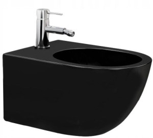 Bidet Podwieszany Carlo Mini Black Mat Czarny Rea