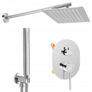 Zestaw Natryskowy OVAL Chrom Podtynkowy +BOX Rea
