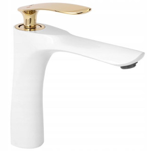 Bateria Umywalkowa Orbit White Gold Niska - Rea