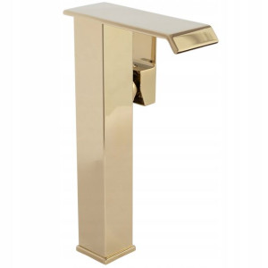 Bateria Umywalkowa Kent Gold Złota Wysoka - Rea