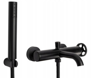 Bateria wannowa VERTIGO BLACK słuchawka Czarna REA