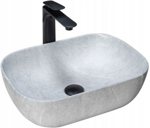 Umywalka Ceramiczna Nablatowa LIVIA GREY - Rea