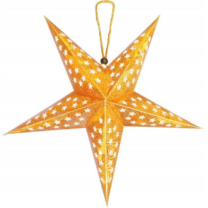 3d Podświetlana Gold Gwiazda Papierowa Led 45cm