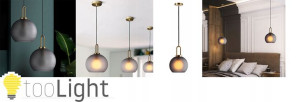 Lampa Sufitowa Wisząca Szklana Mat Kula 25cm