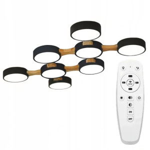 Lampa Sufitowa Nowoczesna Okrągła Plafon Duży Led8