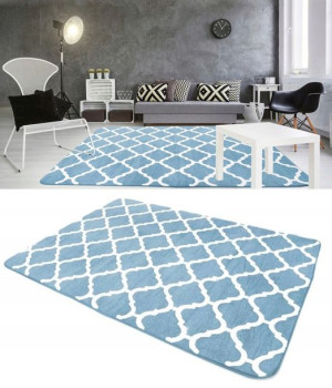 Dywan 3d Plusz Miękki 140x200 Marokańska Koniczyna
