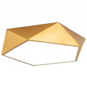 Lampa Sufitowa Plafon Diamond Glamour Złota 50cm