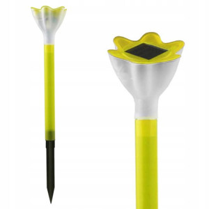 Lampa Solarna Ogrodowa Led Wbijana Kolor Yellow
