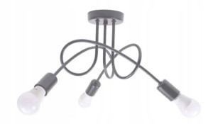 Lampa Sufitowa Wisząca Żyrandol Paradise 3 Szara