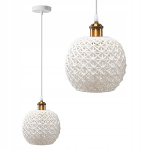 Lampa Wisząca Ceramiczna White O