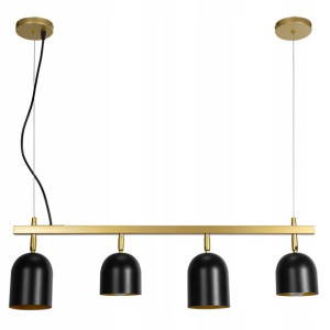 Lampa Sufitowa Wisząca Metalowa Czarna Black Gold