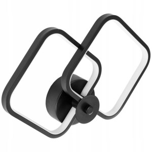 Lampa Ścienna Kinkiet Led Black Czarny 14w