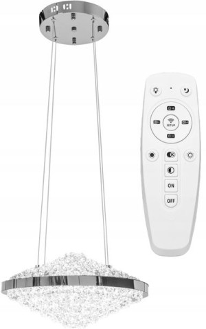 Kryształowa Lampa Sufitowa Żyrandol Glamour Led