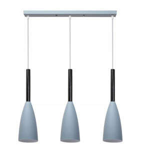 Lampa Wisząca Metal Drewno Loft Letiz Led Grey