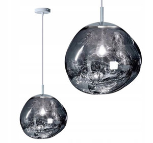 Lampa Sufitowa Wisząca Szklana Silver App330-1cp