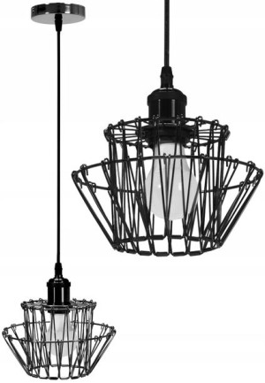 Lampa Sufitowa Wisząca Retro Druciana Vintage