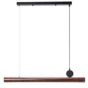 Lampa Wisząca Forest Line Led Drewniana Nowoczesna