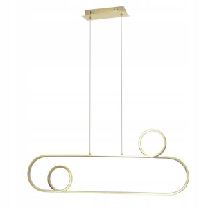 Lampa sufitowa LED nowoczesna złota gold metalowa