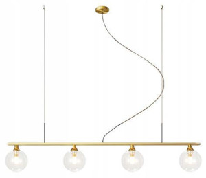 Lampa sufitowa wisząca APP675 złota szklane kule 4