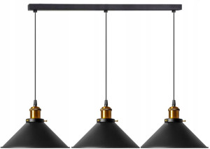 Lampa Sufitowa Wisząca Porto Loft Industrial 3cp