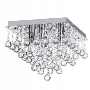 Kryształowa Lampa Sufitowa Plafon Glamour 40x40cm