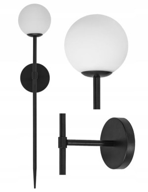 Lampa Kinkiet Czarny Ścienny Nowoczesny 75cm