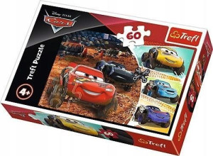 Puzzle 60 Zygzak Mcqueen Z Przyjaciółmi Trefl