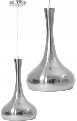 Lampa Sufitowa Wisząca Metal Lustrzana Kolory Loft