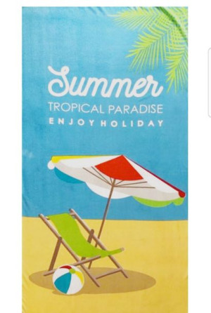 Hit !!! Ręcznik Xxl Plażowy Kąpielowy 86x170 Mikrofibra Parasol