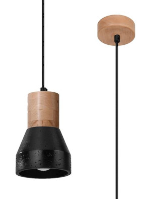 Lampa Wisząca Sufitowa Kuchenna Qubic Czarna