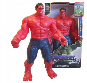 Hulk Czerwony Avengers Duża Figurka Dźwięk 30c Led