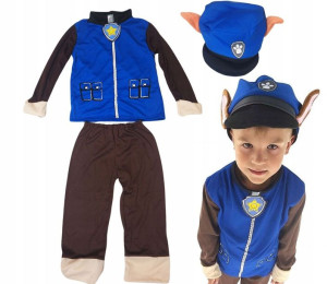 Psi Patrol Strój Przebranie Kostium Chase Bal R128