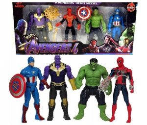4szt Figurki Avengers Zestaw Dużych Figurek 15cm