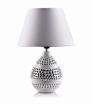 Lampka Stojąca Stołowa Biała Lampa
