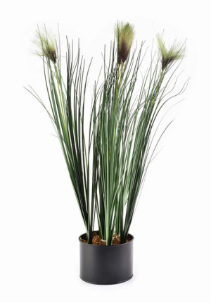 Kwiat Sztuczny 64cm zielono brązowe kwiaty