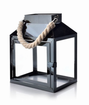 LEOnaRDO Czarna Latarnia 20x13.5x24,5l cm